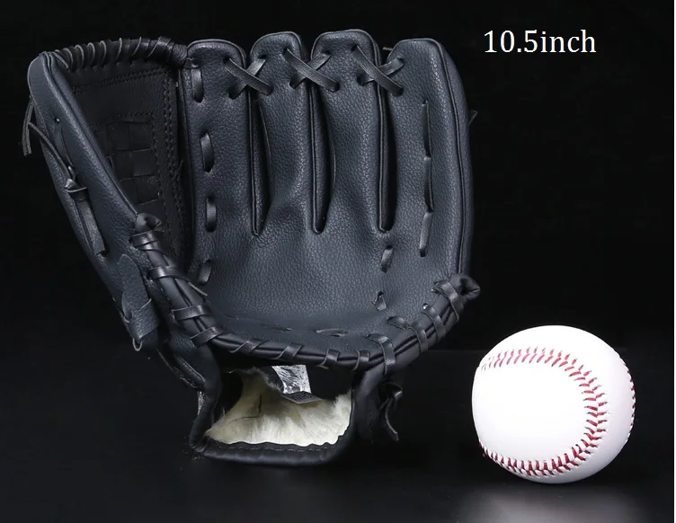 for kids ПВХ коричневый кожаный blueblack 10," /11,5"/12," Софтбол Открытый Командные виды спорта бейсбол Перчатки для мужчин женщин и детей практика оборудование - Цвет: for kids