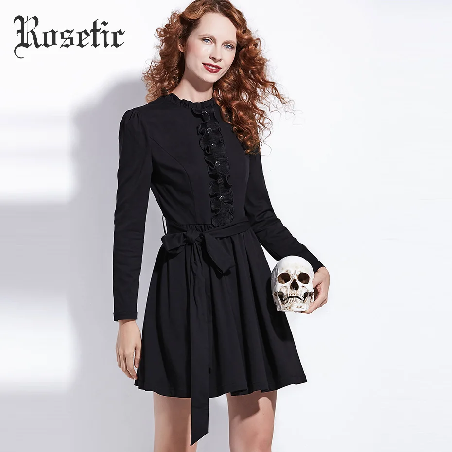 Женское ТРАПЕЦИЕВИДНОЕ ПЛАТЬЕ на бретельках с готическим воротником|a-line dress|dress