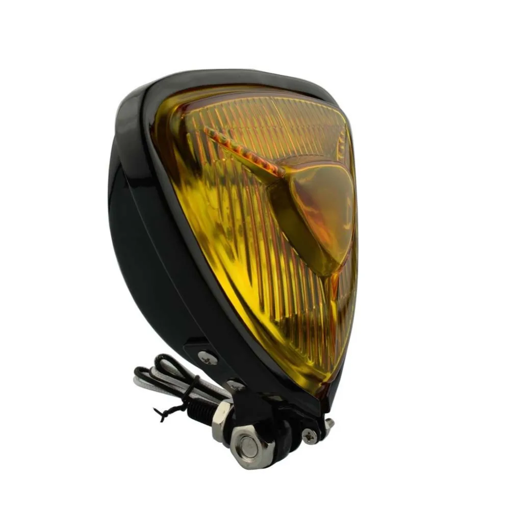 Тонкая треугольная головная фара для мотоцикла 4 цвета |