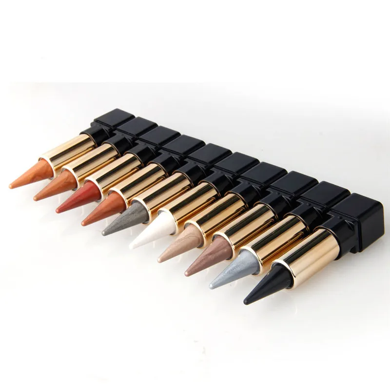 20 цветов Тени для век палка цвет макияж черный блеск аппликатор штамп тени Крем