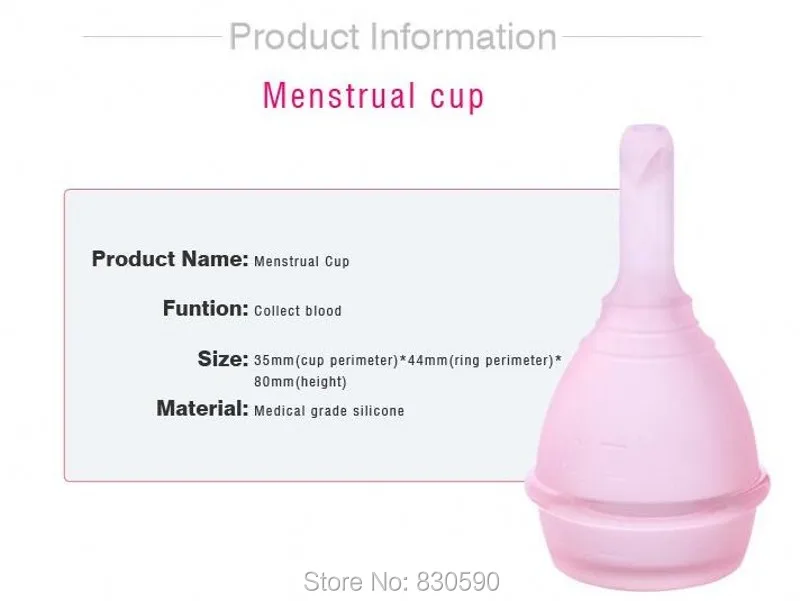 

New Medical silicone material Feminine Hygiene lady's period care menstrual cup foldable with valve menstrual cup