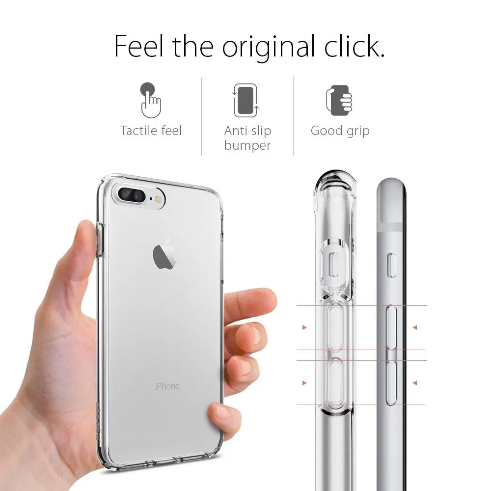 100% Оригинальные ультрагибридные Чехлы SPIGEN [2-го поколения] для iPhone 8 Plus / 7 (5 5 дюйма)