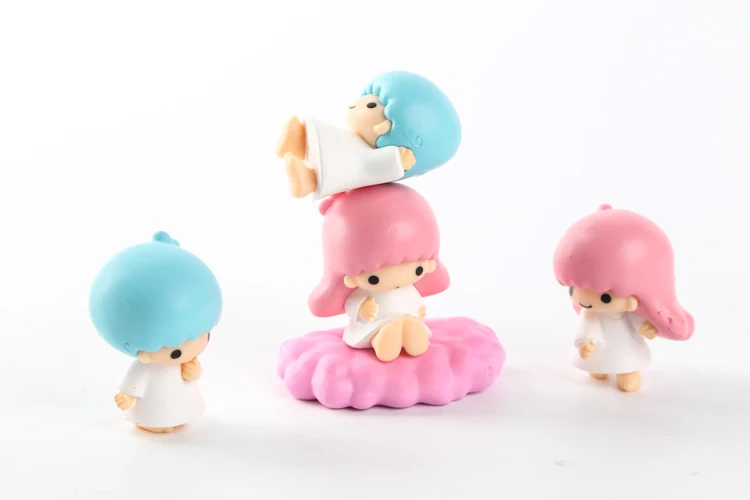 Little Twin Stars NoseChara маленькие фигурки Ensky11 штук Kiki Lala мини фигурка игрушка|figure toy|little