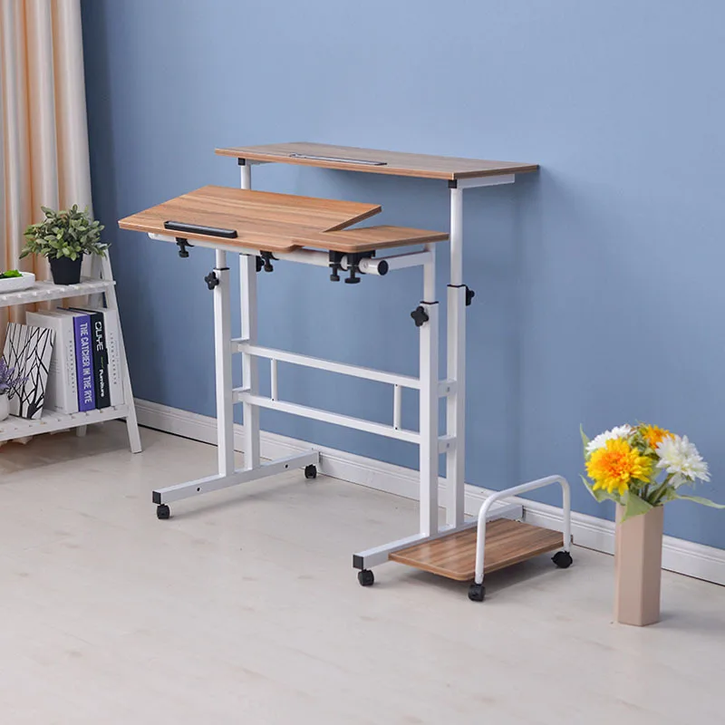 Регулируемый компьютерный стол простой современный для дома