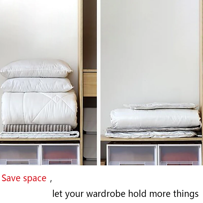 PET пластиковый вакуумный мешок для хранения пыли и откачки одежды обувь одеяла