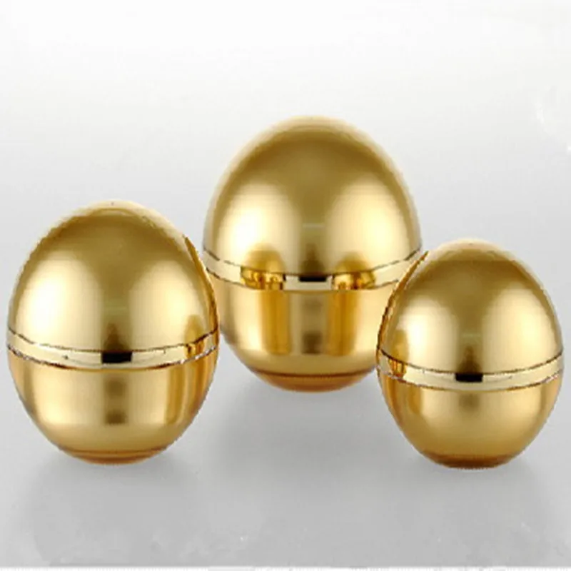 10 шт./лот 15 г 30 г 50 г Сферическая Акриловая Кремовая Бутылка Шариковый Тип Банка Продажа Производителей Золотого Цвета Косметический Горшок.