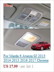 Для Mazda 6 Atenza GJ 2013 хромированный передний противотуманный светильник, противотуманный светильник, накладка на лампу, украшение для автомобиля