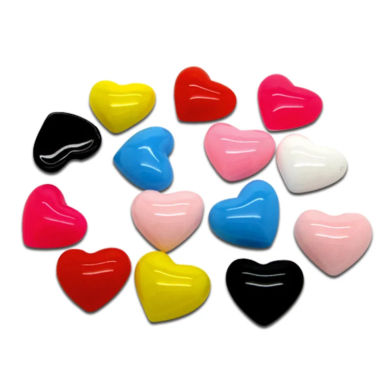 50 шт. разнообразные сердца украшения из смолы поделки бусины аксессуары для