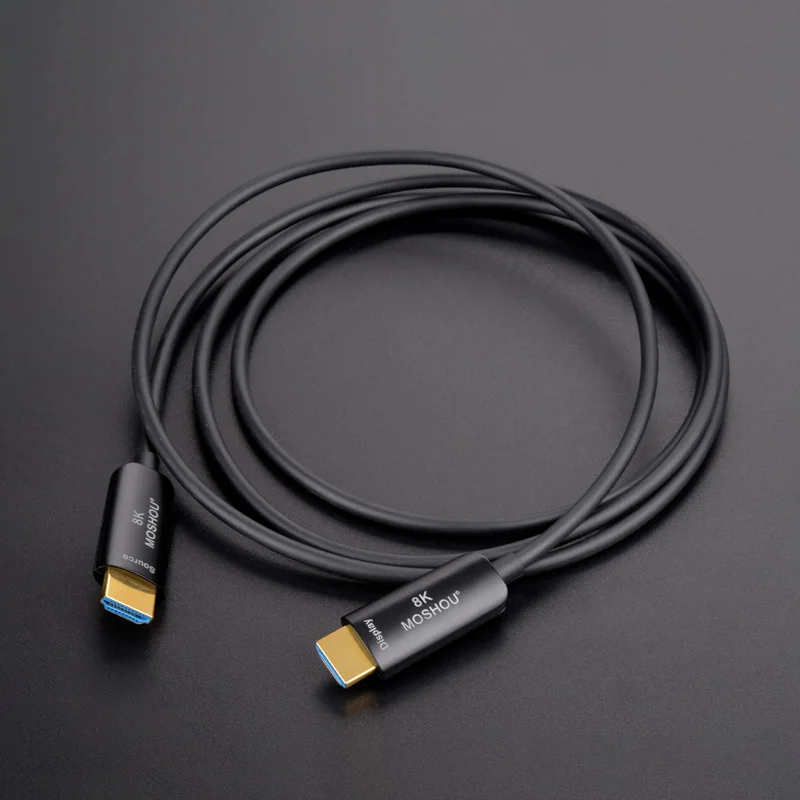 moshou hdmi 2 1 optical fiber cable 8k60hz 4k120hz 48gbps hdr arc hdcp 2 2 for amplifier tv ps4 ps5 xbox rtx3070 free global shipping