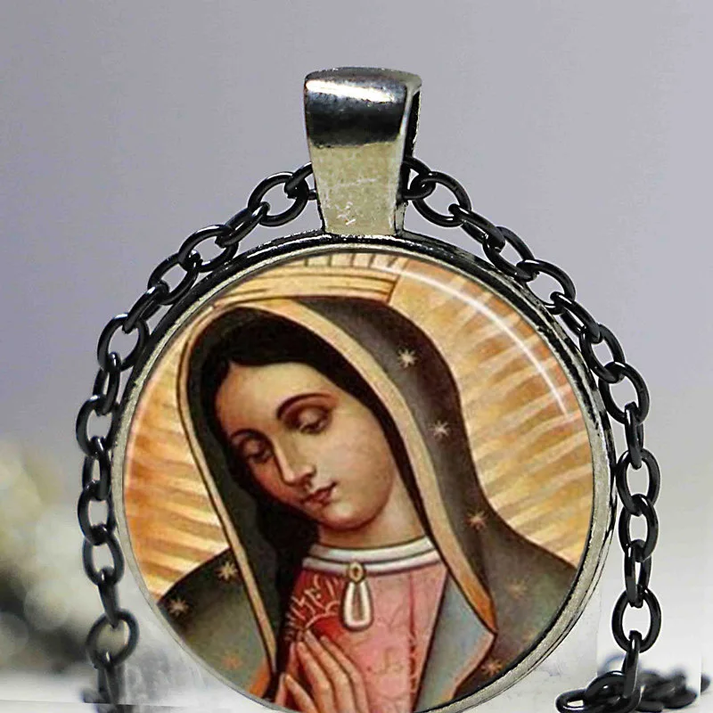 Ожерелье с подвеской Богородица гуадалупа Дева Мария Священное Сердце