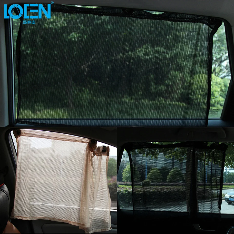 LOEN 2 шт. Усадочные сетчатые шторы для окон Автомобильные Боковые окна