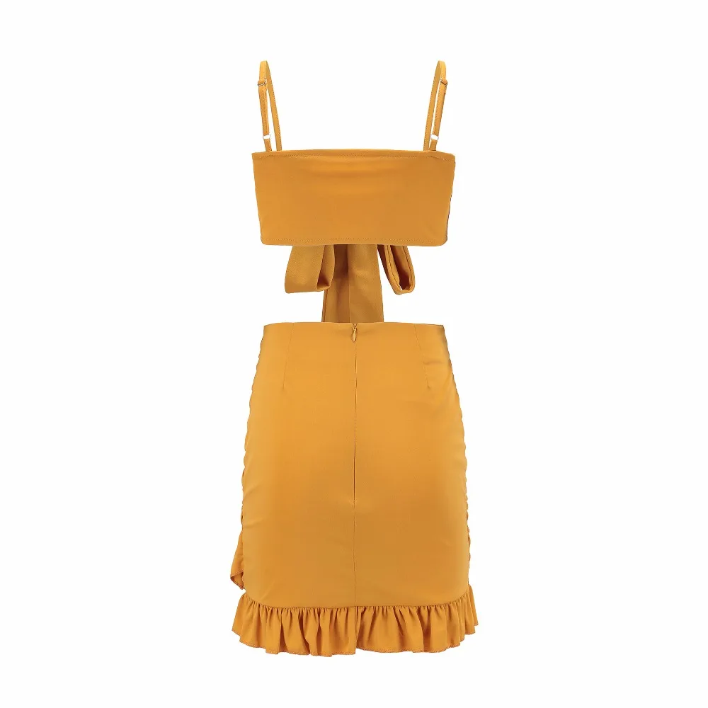 Женский комплект из 2 предметов BKLD пляжный топ с треугольным вырезом спереди и