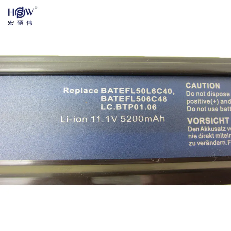 Аккумулятор HSW oem для ноутбуков Acer Aspire 6 ячеек 3000 3030 5000 5500 аккумуляторы BATEFL50L6C40