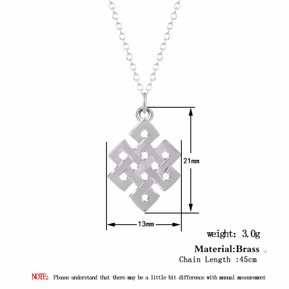 Длинные китайские Подвески с узлом Kinitial буддийская цепочка верой массивные