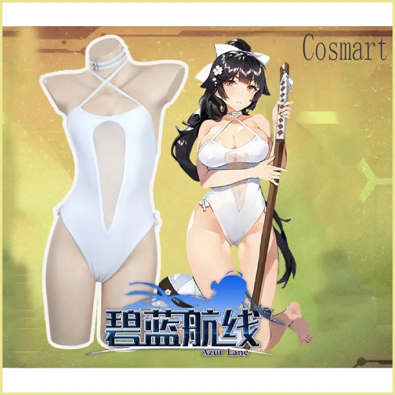 

[STOCK] Azur Lane Takao Atago Swimsuit Swimwear New Fashion Cosplay Costume Halloween Suit For Women Outfit