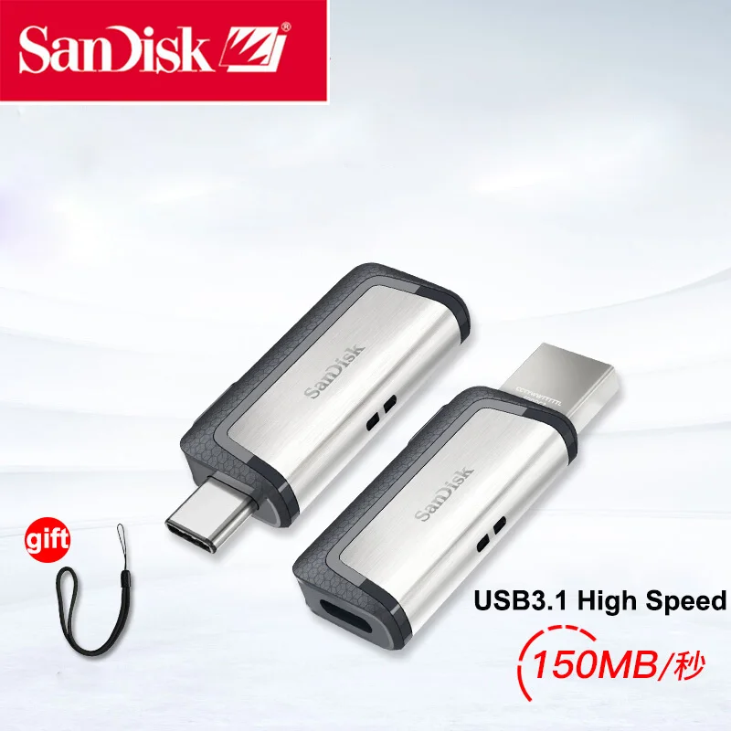 Флеш накопитель SanDisk USB 3 1 256 ГБ Тип C OTG|USB флэш-накопители| |