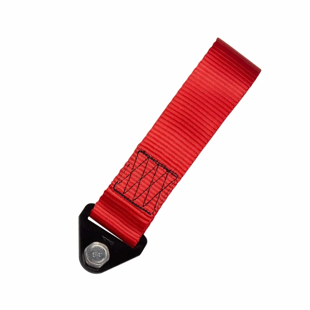 CARBOLE Спортивный красный высокопрочный гоночный буксировочный ремень для переднего заднего бампера крюк|set