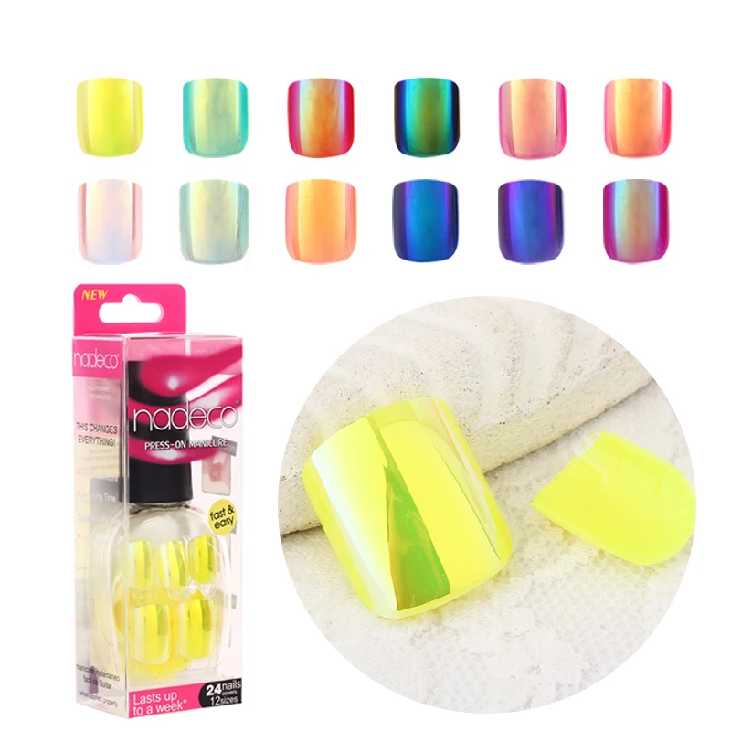 11 шт смешанные цвета Набор накладных ногтей советы очаровательные искусственные