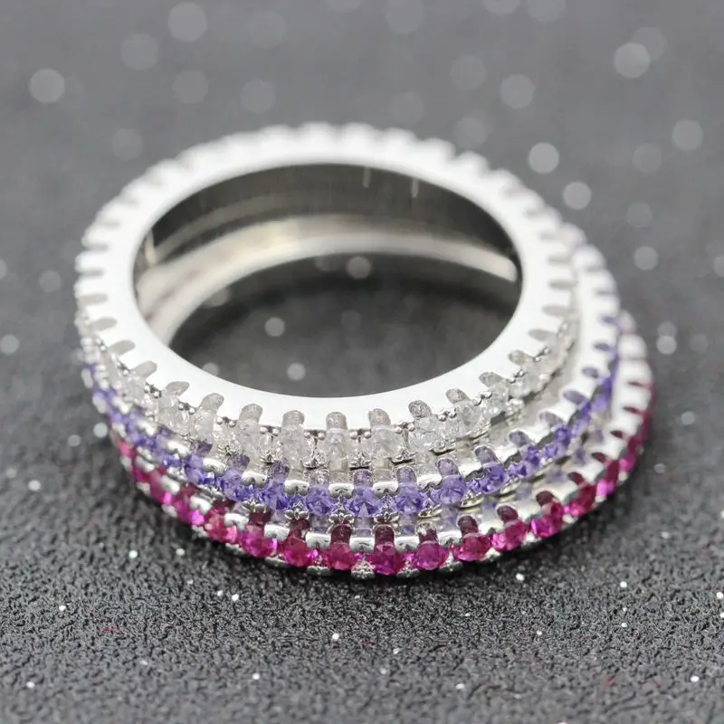 Uloveido Модные Серебристые Цвет обручальные кольца для женщин Анель feminino Подвески