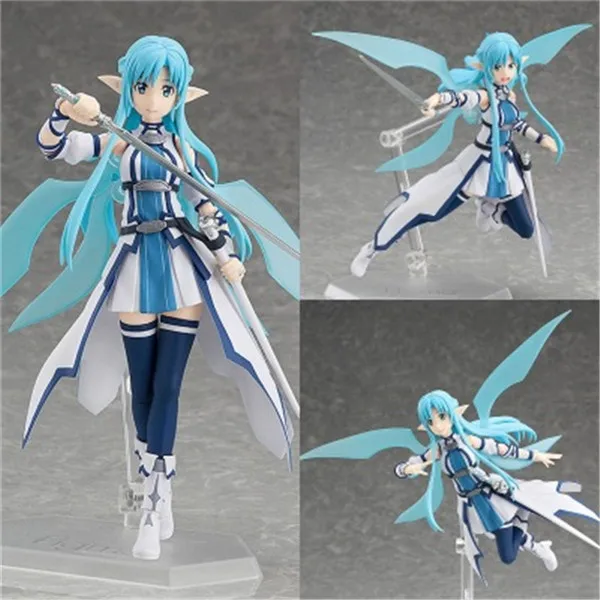 Аниме Figma меч искусство онлайн Фигурки игрушки 15 см Асуна Синон Кирито лифа Юи ПВХ