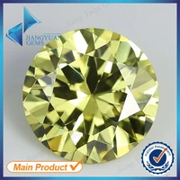50pcs 5a 0 8 16mm dark olive color loose cubic zirconia cz stone round shape european machine cut synthetic gemstone