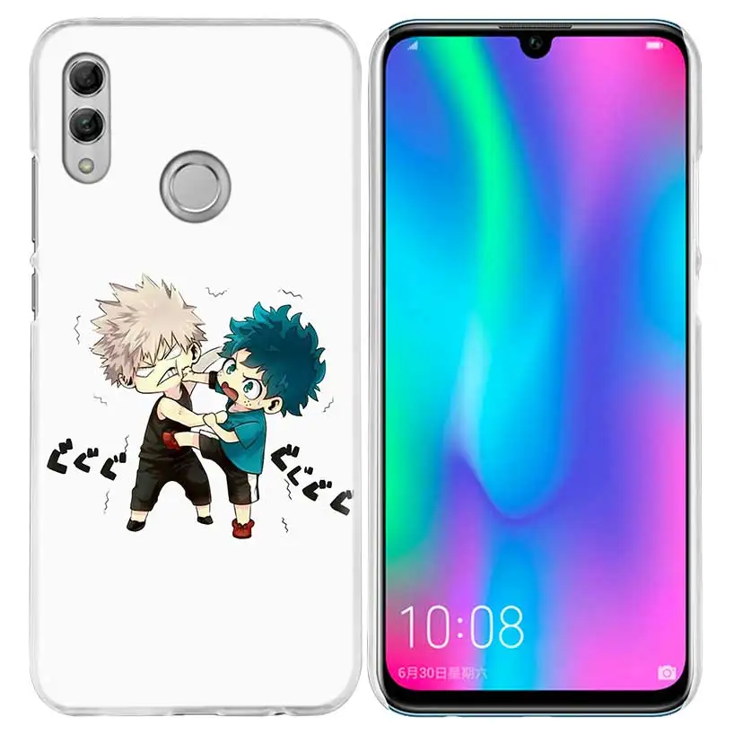 04 Тонких листов Kawai мой герой чехол для huawei Honor 8X Y9 9 10 Lite Play 7C 8C 8S 8A фотоаппаратов моментальной печати 7S 7A Pro V20 20i Y6 Y7 Y5 Жесткий Чехол для мобильного телефона - Цвет: 04
