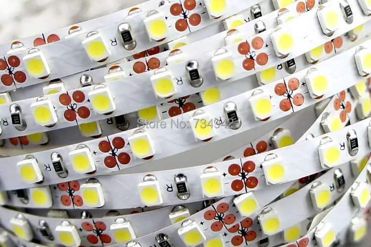 Super Slim One Meter DC 12V SMD3528 Flexible LED Strips 120 LEDs Per White Red Green Blue Yellow Background | Лампы и освещение