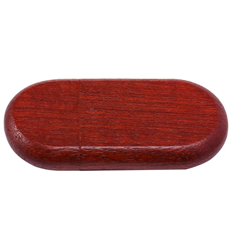SHANDIAN модный овальная деревянная желчь+ флип-бокс USB флеш-накопитель USB 2,0 4 ГБ 16 ГБ 32 ГБ 64 Гб внешний накопитель диск памяти - Цвет: redwood usb