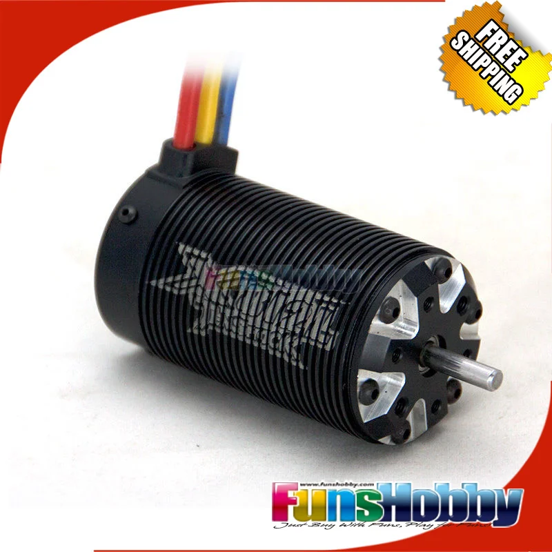 Бесщеточный двигатель Tenshock 6 Pole 1:8 датчик тругги X812L для 1/8 радиоуправляемых