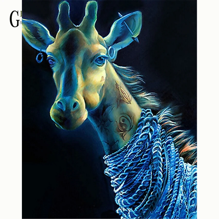 

Алмазная вышивка животное жираф ima картина стразы, алмазная живопись, вышивка крестиком, полная квадратная Алмазная мозаика, домашний декор