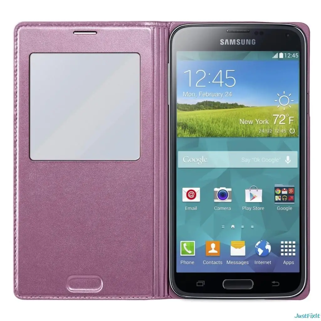 Чехол для samsung SM-G900 G900F Galaxy S5 S, чехол с функцией просмотра