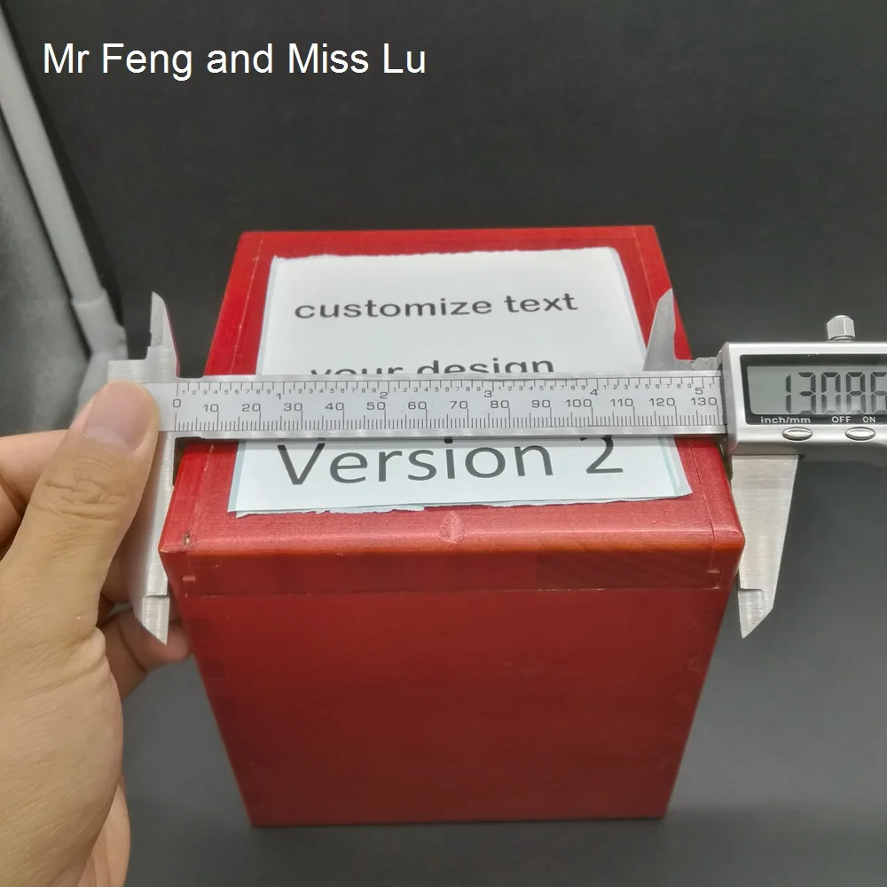 Настроить текст ваш дизайн 13 см деревянная секретная головоломка коробка