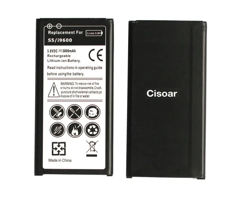 Сменный аккумулятор для Samsung Galaxy S5 SV I9600 I9602 EB BG900BBC G900F G900H G900A G900V G900L 1 шт.|battery for