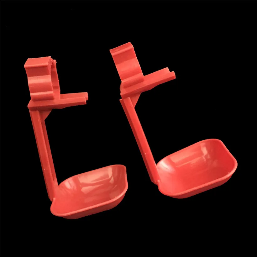 10 шт. подвесная чашка для курицы чашки захвата трубок диаметр трубки 25 мм поилки