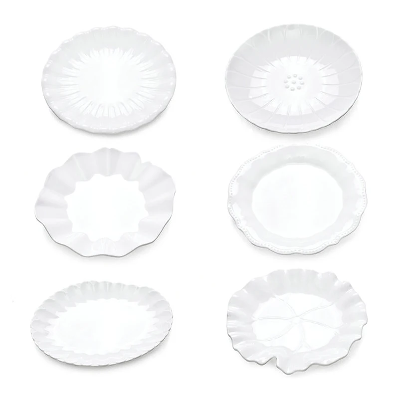 1 шт. имитация фарфора меламиновая тарелка устойчивая к западной тарелке