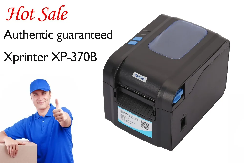 Xprinter XP-370B 80 мм USB порты и разъёмы термальность штрих код pricetag принтер impressora label maker