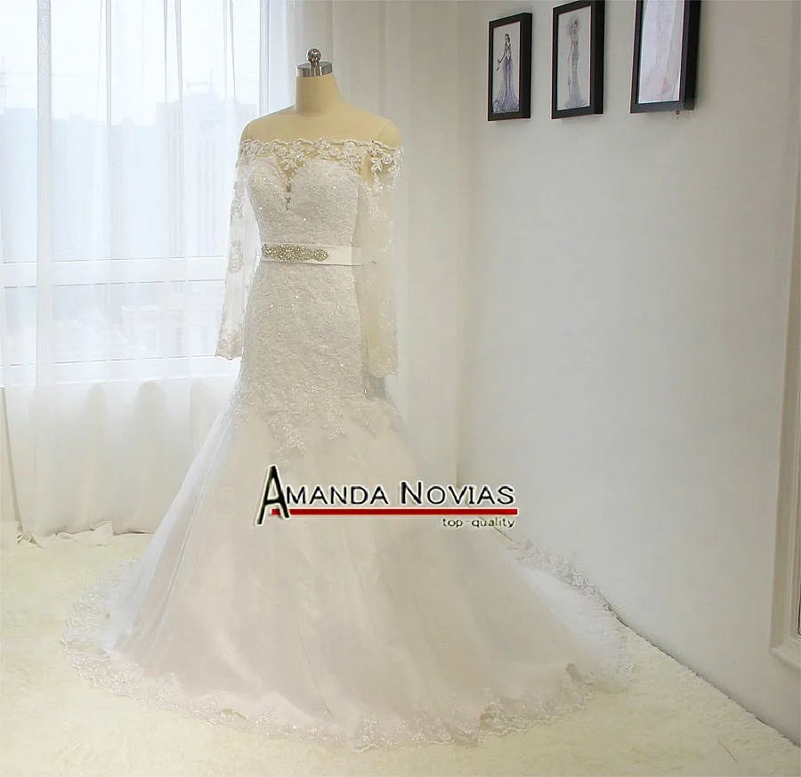 Vestido De Novia Новинка года индивидуальный заказ трапециевидной формы Тюль Свадебные платья Свадебное платье с одежда с длинным рукавом