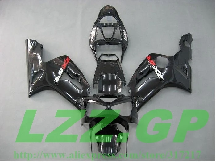 

Black fairing kit FOR KAWASAKI NINJA ZX 6R 636 03 04 ZX-6R 03-04 ZX6R 2003 2004 ZX 6R 03 04 fairings compression YU21F LZZ.GP