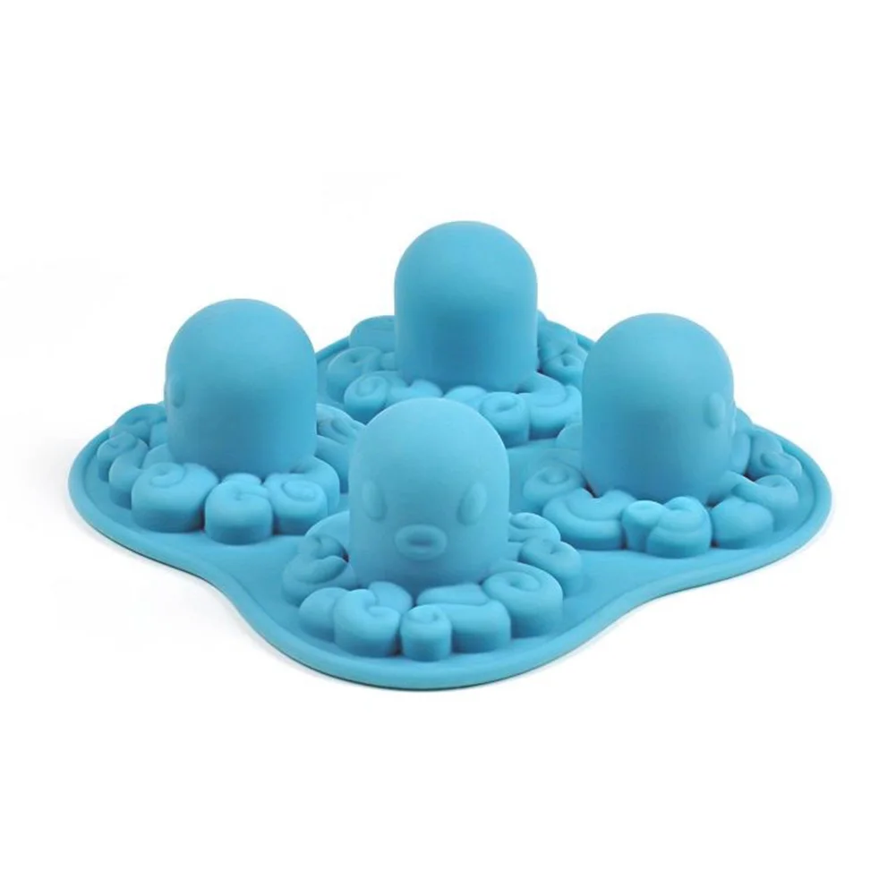 Кухонные инструменты форма осьминога объёмная для льда силиконовая мороженого