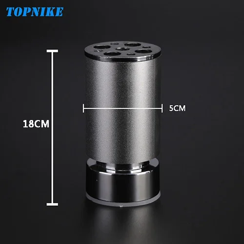 18x5CM TOPNIKE 4 шт./партия настраиваемая высота ножки шкафа алюминиевый сплав песок серебро регулируемая ножка стола ТВ ножки шкафа - Цвет: 18x5CM