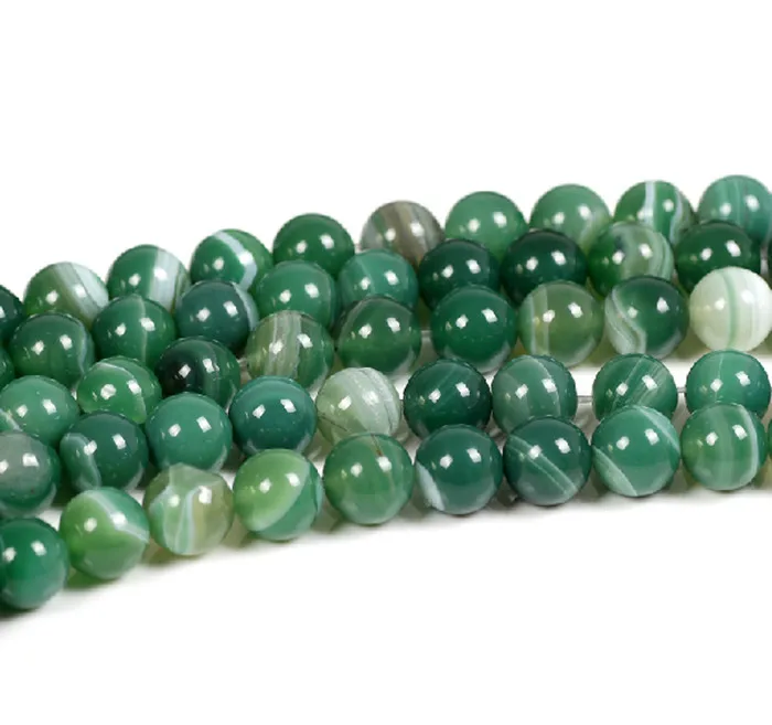 1 Strand Vintage Green Agates Bead Natural Stone Beads DIY Jewelry Findings 4/6/8/10/12mm Spacer Accessories Making | Украшения и