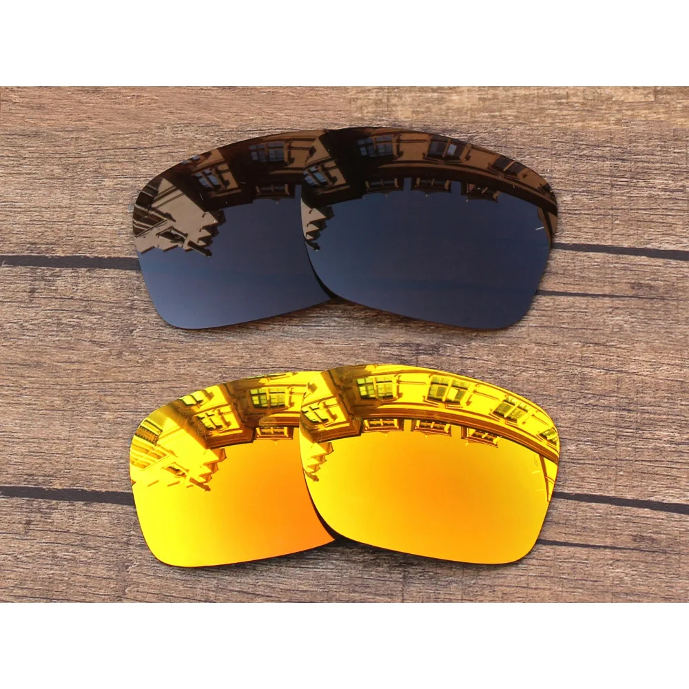 

Vonxyz 2 Pairs Ruby Mirror & Bronze Brown Polycarbonate Replacement Lenses for-Oakley Holbrook Frame