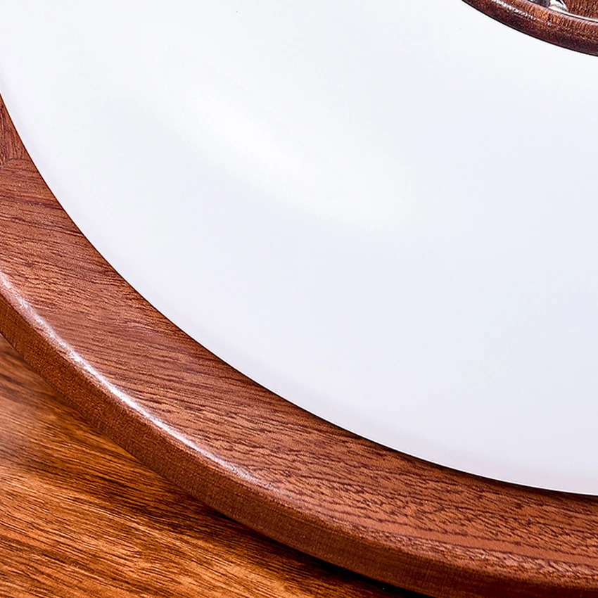 Светодиодный потолочный светильник в китайском стиле круглый из твердой