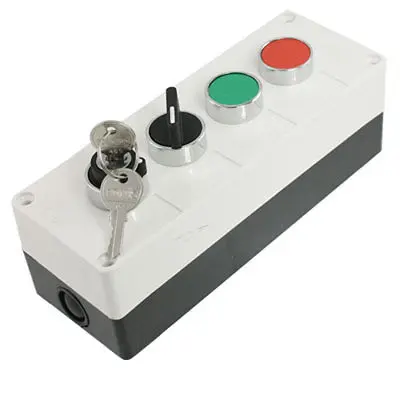 

AC 400V Red Green Key Lock Selector Switch Push Button Station