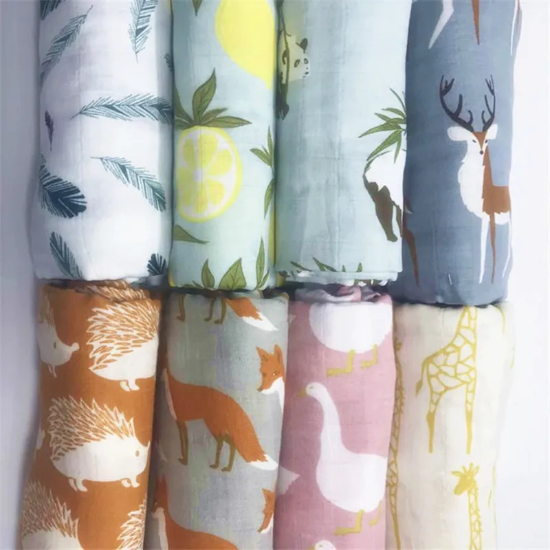 Многофункциональный органический хлопковый муслин Пеленальное Одеяло