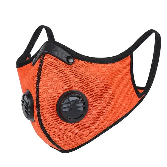 Orange B style WEST езда на велосипеде Лето Анти-пыль велосипедная маска на пол-лица маска для велоспорта с фильтром велосипедные спортивные дорожные велосипедные маски покрытие для лица - Цвет: Orange B style