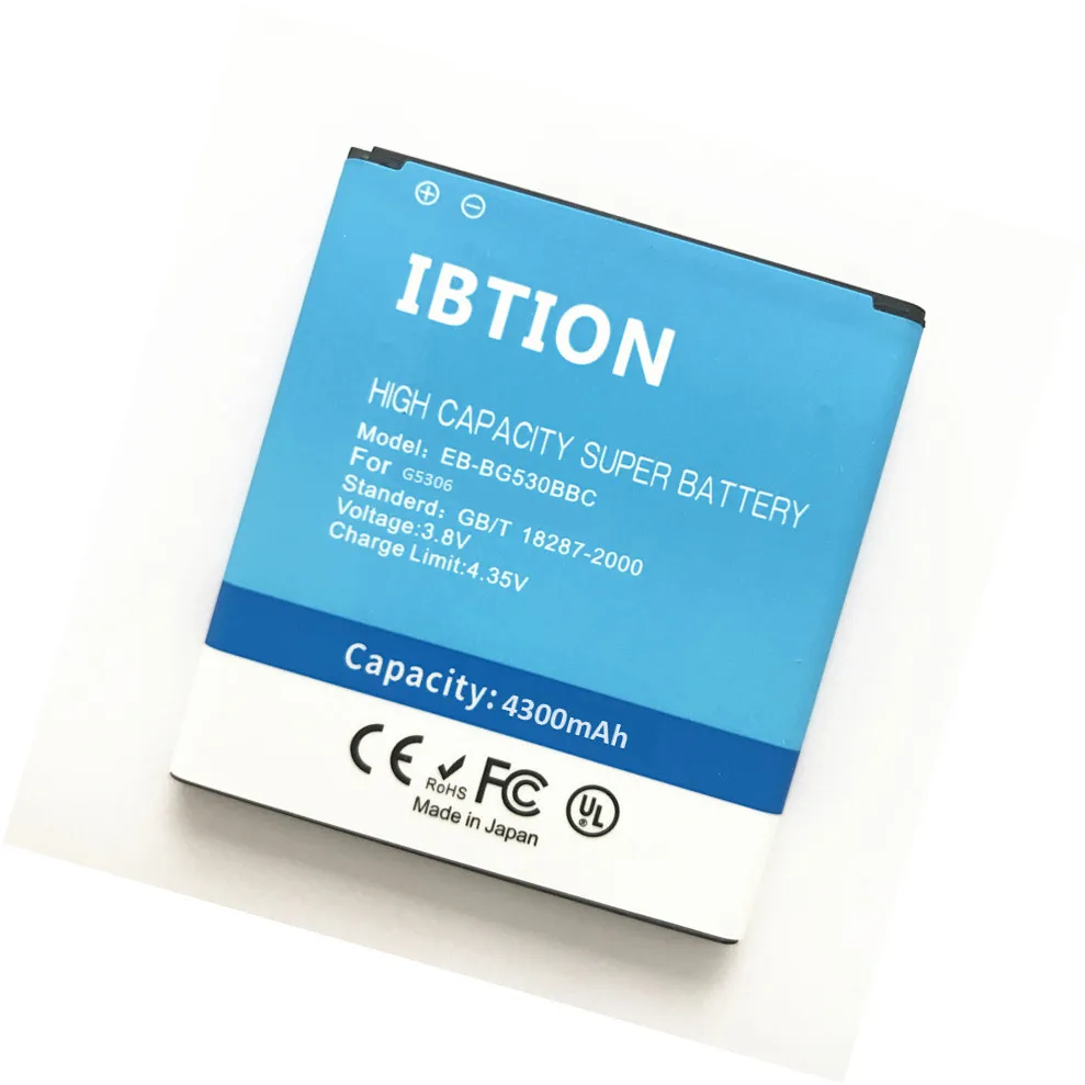 Ibtion 4300 мАч EB-BG530BBC для Samsung g5308w g5309w g5306 J5 j5000 j5008 j5009 J500H j500f аккумулятора телефона |
