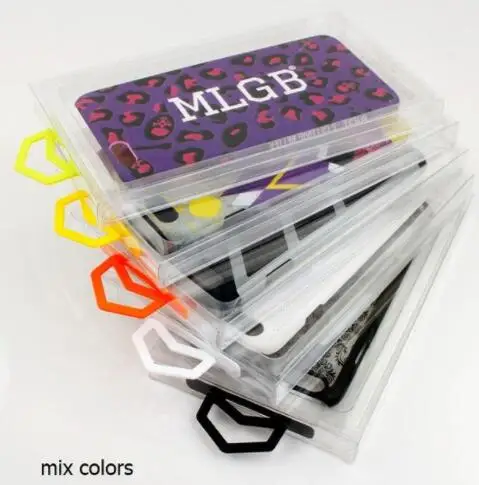 mix colors 50 шт. для iPhone 8, 8 Plus прозрачный пустой упаковочная коробка из ПВХ для iPhone чехол прозрачная Высококачественная ПВХ упаковка - Цвет: mix colors
