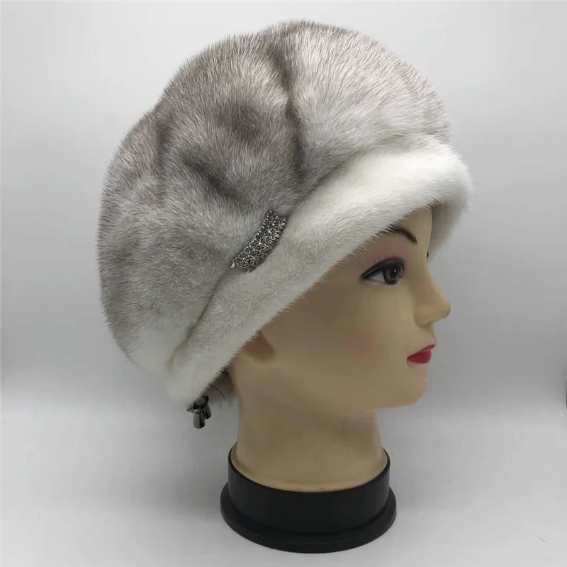 

Fashion Girl Fur Cap Lady Winter Natural Real Rex Mink Fur Hat High Quality Women Warm Beanies 100% Genuine Fur Hats
