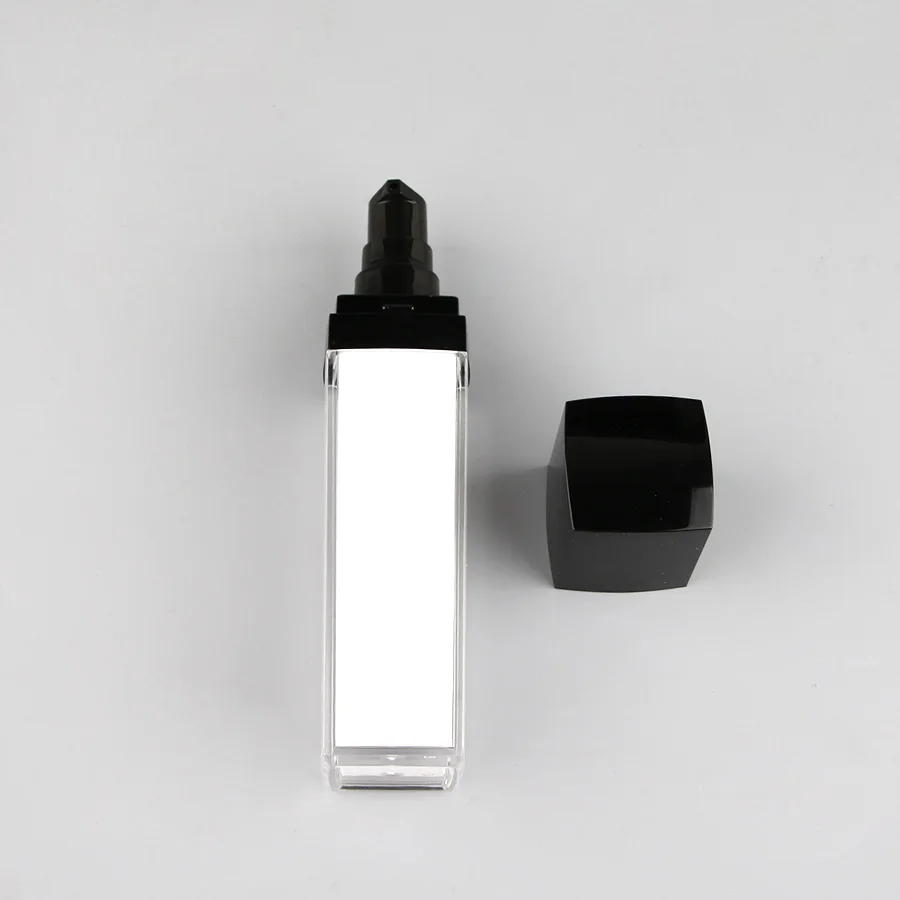 30 мл 1 floz белая акриловая Квадратная бутылка для лосьона с дозатором эмульсии